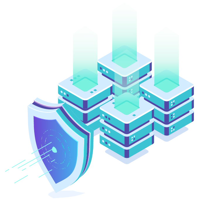 Secure servers illustration